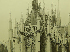 Lady Chapel, St. Patrick's Cathedral, New York, NY, 1906, Lithograph. Charles T. Mathews.