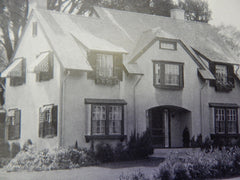House of A.C.Thomas,ESQ.,West Newton,MA, 1914, Lithograph. Loring & Phipps.
