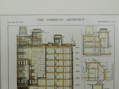 Sections: Otis Elevator Company in New York NY, 1912. Clinton & Russell