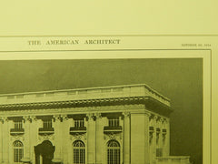 Exterior, House of A. B. Spreckels, San Francisco, CA, 1914, Lithograph. G. A. Applegarth.