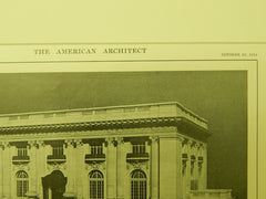 Exterior, House of A. B. Spreckels, San Francisco, CA, 1914, Lithograph. G. A. Applegarth.