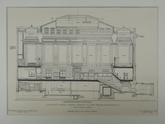 Section, American Security and Trust Bldg, Washington, DC, 1905, OrigPlan. York&Sawyer