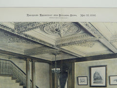 Upper Staircase, House of Frederic B. Pratt, Brooklyn, NY, 1898, Photogravure. Babb, Cook & Willard.