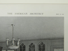 Dining Room, House of Mr. John W. Griffin, Fieldston, NY, 1921, Lithograph. Dwight James Baum.