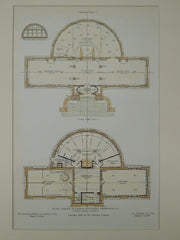 Floor Plans, Library, Furman University, Greenville, SC, 1906, Original Plan.  Frank E. Perkins.