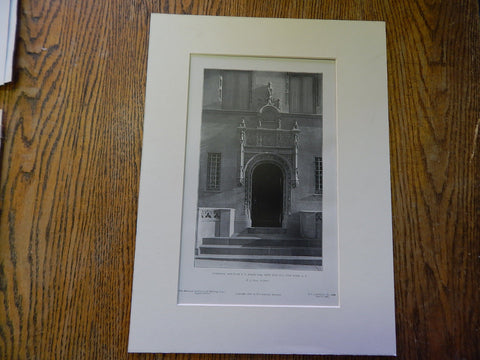 Doorway,House of J.N. Jaros, West End Ave, NY, 1905,Lithograph. Daus.