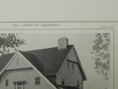 House of G. B. Burnett, Esq., Amherst,, MA, 1914, Lithograph. Karl Scott Putnam.