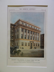 Children's Court Building, 137 E. 22nd St., NY, 1914, Original Plan. Crow, Lewis & Wickenhoefer.