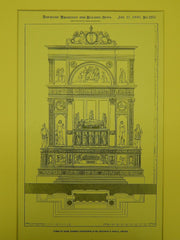 Tomb of Doge Andrea Vendramin in Ss. Giovanni e Paolo, Venice, Italy, 1900.