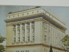 Accepted Design for the Masonic Temple in Toronto, Canada, 1915. Harry P. Knowles