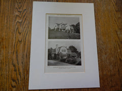 House of Miss Winsor, Newton Centre, MA, 1919, Lithograph. Coolidge & Carlson.