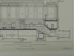 Section, American Security and Trust Bldg, Washington, DC, 1905, OrigPlan. York&Sawyer