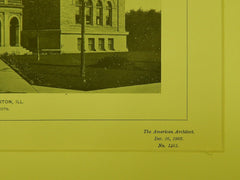 Washington School, Evanston, IL, 1903, Photogravure. Patton & Miller.