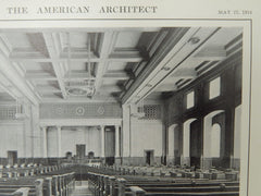 First Church of Christ Scientist, #2, Long Beach, CA, 1914, Lithograph. Elmer Grey.