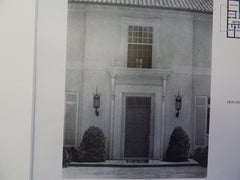 House of Mrs. Ernest Allis, Louisville, KT, Lithograph,1915. Lewis Colt Albro.