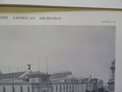 Panama-Pacific International Exposition,The Great Wall, 1915, Lithograph. Bliss & Faville.