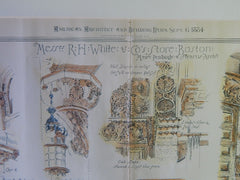 Store of Messrs. R.H. White & Co, Boston, MA, 1884. Original Plan. Peabody & Stearns