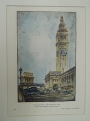 Ferry Building, San Francisco, CA, 1929, Original Plan.