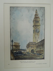 Ferry Building, San Francisco, CA, 1929, Original Plan.