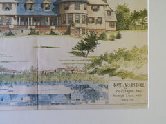 House for Mr. M Ogden Jones at Wood's Holl, MA, 1889, Original Plan. Wheelwright & Haven.