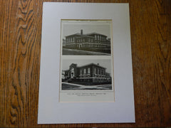 East Side Branch,Portland Library,Portland,OR, Lithograph,1914. Doyle & Patterson.