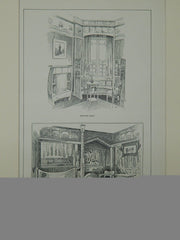 Austrian & German Furniture: Paris Exposition in Paris, France, 1901. Max Bodenheim
