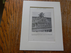 Town House Albert L. Ehrman, San Francisco,CA, 1915. Lithograph. Willis Polk & Co.