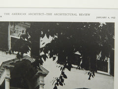 Terrace Front, House of Edward P. Schell, Fieldston, NY, 1922, Lithograph. Dwight James Baum.