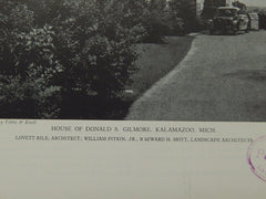 House of Donald S. Gilmore, Kalamazoo, MI, 1929, Lithograph. Lovett Rile.