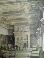 House Reading Room, Library of Congress, Washington D.C., 1893. Colored Photograph. Smithmeyer&Pelz.
