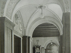 Interior Views, House of C. A. Douglas, Washington, DC, 1906, Lithograph. Wood, Donn & Deming.