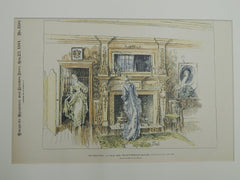 Mantel, Old Gov. Wentworth House, Portsmouth, NH. 1891. Original Plan.