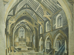 Interior of St. John's Church, Boulder, CO, 1901, Original Plan. H. M. Congdon & Son.