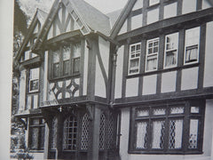 House of Robert O. Hayward, Bronxville, NY, 1915. Lithograph. Bates & Howe.