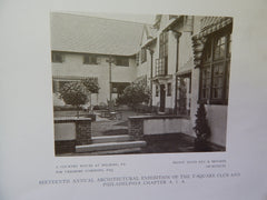 Country House at Melrose, T-Square Club, Philadelphia, PA, 1910. Lithograph. Frank Miles Day & Brother.