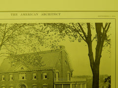 House of Mrs. N. V. L'Hommedieu, South Orange, NJ, 1914, Lithograph. Dillon, McLellan & Beadel.
