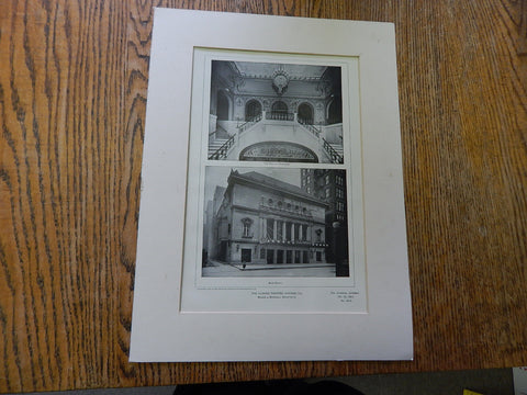 The Illinois Theatre 3,Chicago,IL, 1901,Lithograph. Wilson & Marshall.