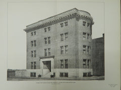 House of Wm. Power Wilson, Boston, MA, 1902, Lithograph. J. Ph. Rinn.