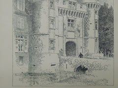 Chateau de St. Agil, Loir-et-Cher, France, 1894, Original Plan.