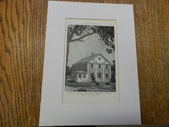 Louis Weniger House for Payne Whitney, Manhasset, Long Island, NY,1929, Lithograph. La Farge, Warren & Clark.