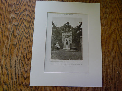 Pergola on Estate of John S.Clark,ESQ., Bryn Mawr, PA.,1910, Lithograph. Reinhold.