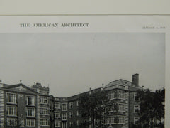 Lochby Court Apartments, Chicago, IL, 1916, Lithograph. Schmidt, Garden, Martin.