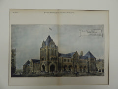 Grand Central Depot, Kansas City, MO. 1891. Original Plan. James & James.