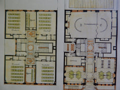 Plans of the Speyer School, Lawrence St., NY, NY, 1906, Original Plan. Josselyn.