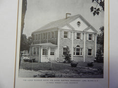 Louis Weniger House for Payne Whitney, Manhasset, Long Island, NY,1929, Lithograph. La Farge, Warren & Clark.