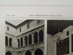 Fogg Museum of Art, Harvard University, Cambridge, MA, 1928, Lithograph. Coolidge, Shepley, Bulfinch & Abbott.