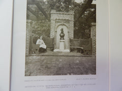 Pergola on Estate of John S.Clark,ESQ., Bryn Mawr, PA.,1910, Lithograph. Reinhold.
