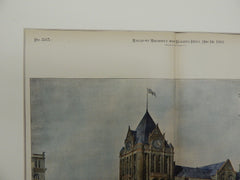 Grand Central Depot, Kansas City, MO. 1891. Original Plan. James & James.