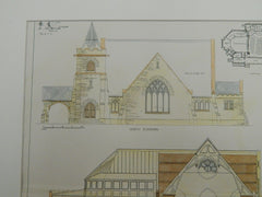 Central Baptist Church, Wayne, Delaware County, PA, 1902. Original Plan. Boyd & Boyd.