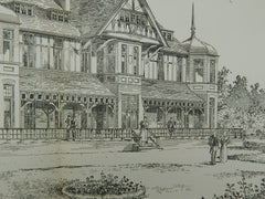The Gordon Hotel, Boscombe, England, 1895, Original Plan. Dancaster & Taylor.